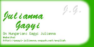 julianna gagyi business card